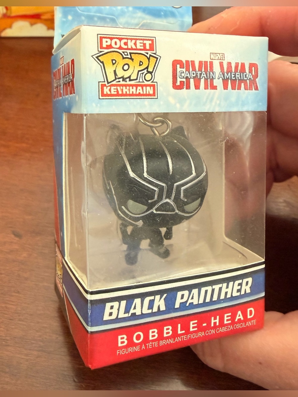NEW! Funko Marvel Pocket Pop! Keychain Black Panther Bobble-Head